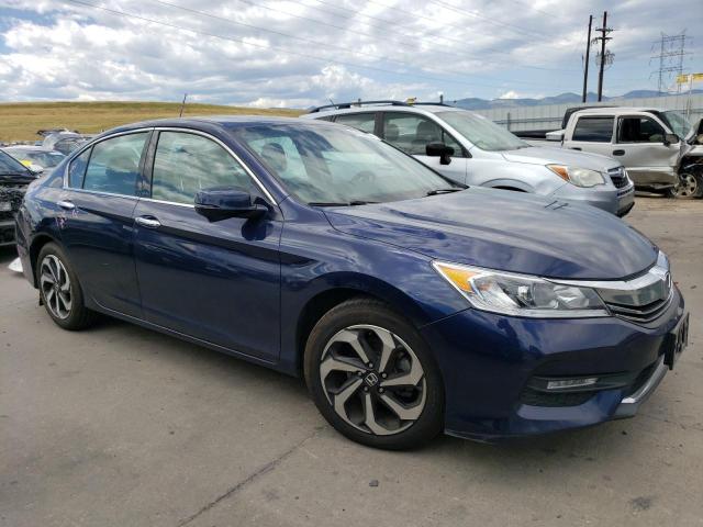 1HGCR3F84GA012322 - 2016 HONDA ACCORD EXL BLUE photo 4