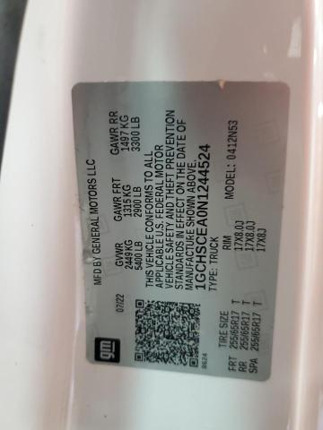 1GCHSCEA0N1244524 - 2022 CHEVROLET COLORADO LT WHITE photo 12