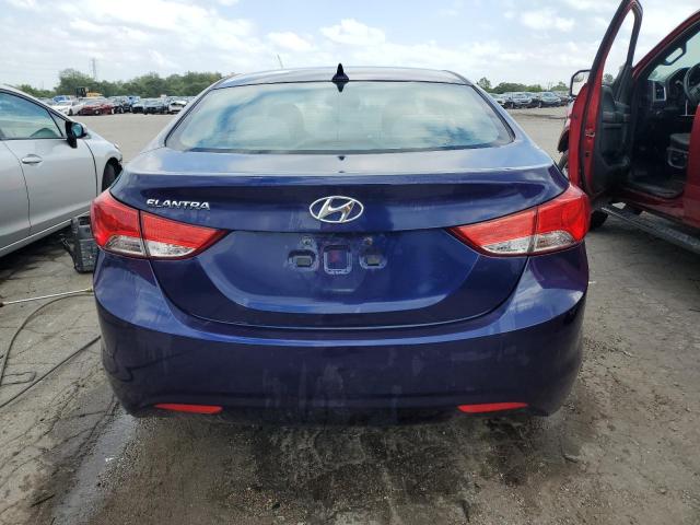 5NPDH4AE1DH425814 - 2013 HYUNDAI ELANTRA GLS BLUE photo 6