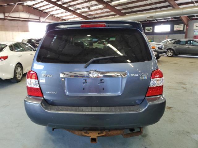 JTEEW21A670044176 - 2007 TOYOTA HIGHLANDER HYBRID BLUE photo 6