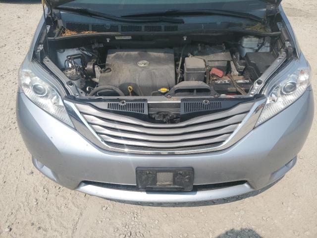 5TDYK3DC0BS163394 - 2011 TOYOTA SIENNA XLE SILVER photo 12