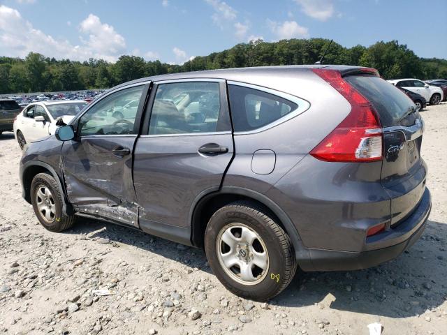 5J6RM4H38FL079680 - 2015 HONDA CR-V LX GRAY photo 2