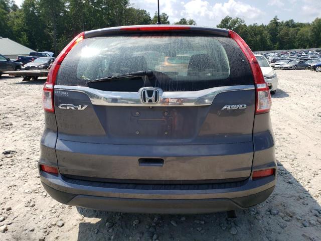 5J6RM4H38FL079680 - 2015 HONDA CR-V LX GRAY photo 6