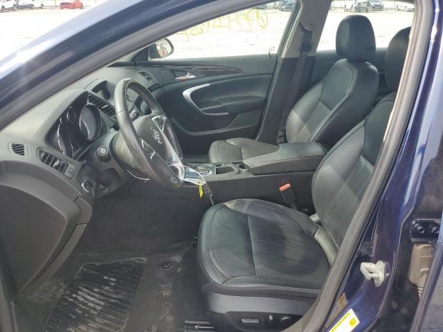 2G4GR5EK0C9147503 - 2012 BUICK REGAL BLUE photo 7