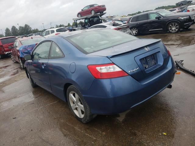 2HGFG12836H562236 - 2006 HONDA CIVIC EX BLUE photo 2