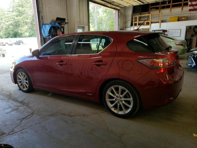 JTHKD5BH3B2031259 - 2011 LEXUS CT 200 RED photo 2