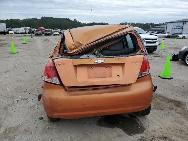 KL1TD62644B254706 - 2004 CHEVROLET AVEO ORANGE photo 6