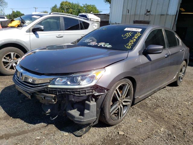 1HGCR2F55GA149320 - 2016 HONDA ACCORD SPORT GRAY photo 1