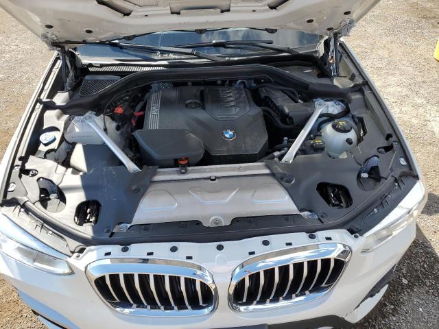 5UXTY5C00M9D90101 - 2021 BMW X3 XDRIVE30I WHITE photo 12