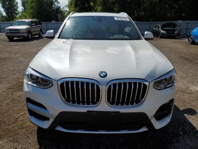 5UXTY5C00M9D90101 - 2021 BMW X3 XDRIVE30I WHITE photo 5