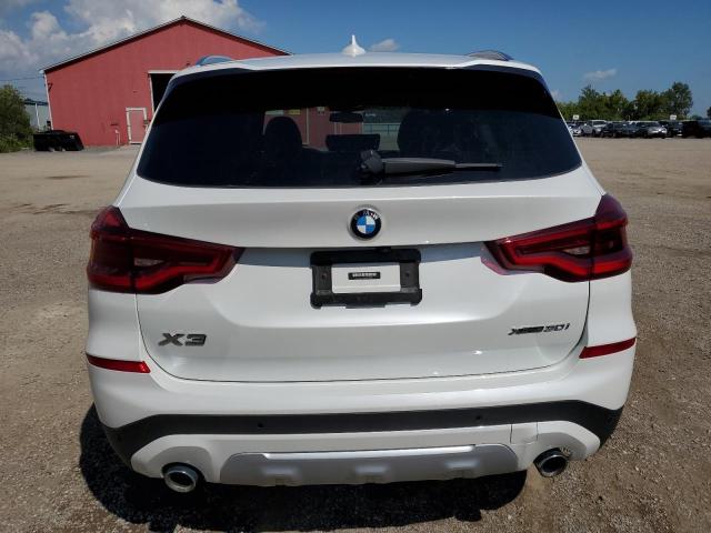 5UXTY5C00M9D90101 - 2021 BMW X3 XDRIVE30I WHITE photo 6