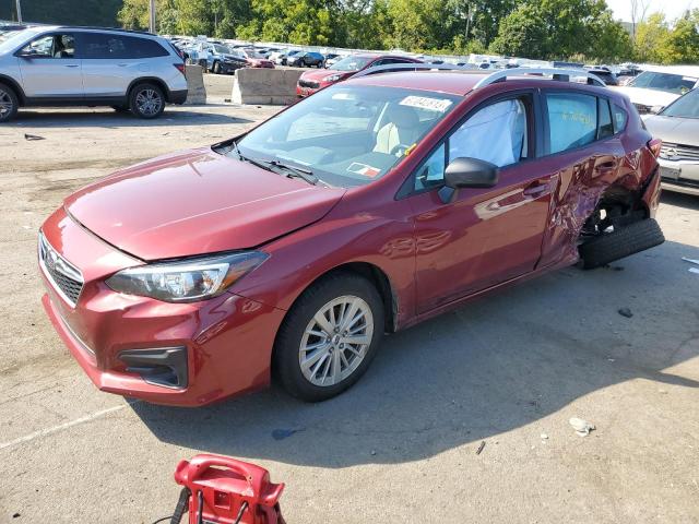 4S3GTAB6XH3727606 - 2017 SUBARU IMPREZA PREMIUM RED photo 1