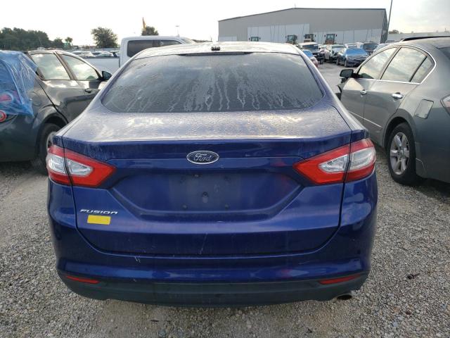 3FA6P0G75FR256190 - 2015 FORD FUSION S BLUE photo 6