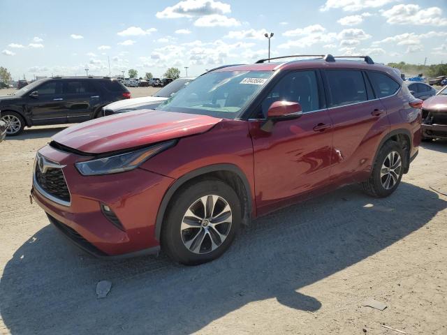 5TDHZRBH4MS070166 - 2021 TOYOTA HIGHLANDER XLE BURGUNDY photo 1