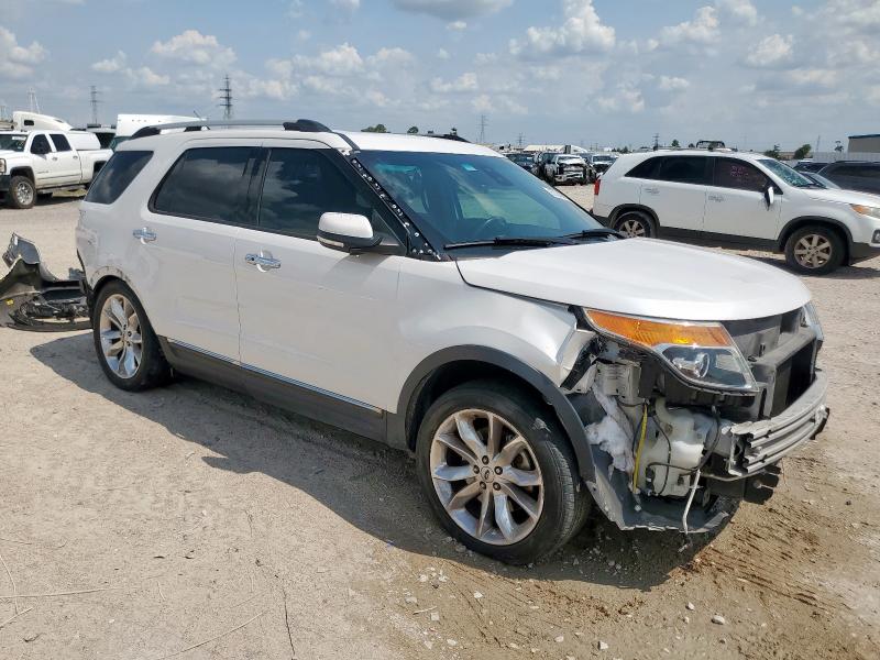 1FM5K7F83FGA40137 - 2015 FORD EXPLORER LIMITED WHITE photo 4