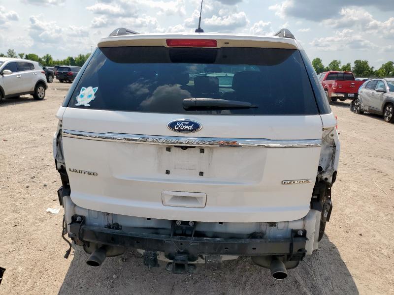 1FM5K7F83FGA40137 - 2015 FORD EXPLORER LIMITED WHITE photo 6