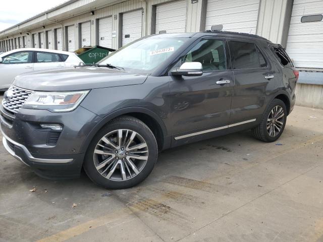 1FM5K8HT9JGB06092 - 2018 FORD EXPLORER PLATINUM GRAY photo 1