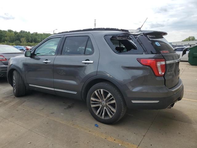 1FM5K8HT9JGB06092 - 2018 FORD EXPLORER PLATINUM GRAY photo 2