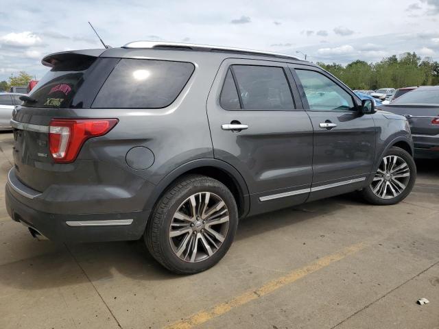 1FM5K8HT9JGB06092 - 2018 FORD EXPLORER PLATINUM GRAY photo 3