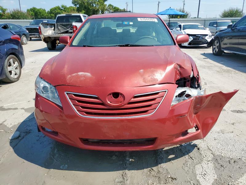 4T1BE46K37U017772 - 2007 TOYOTA CAMRY CE RED photo 5