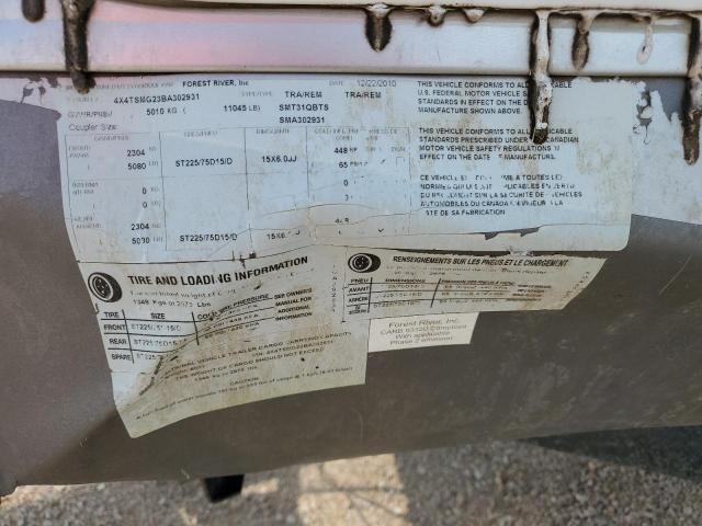 4X4TSMG23BA302931 - 2011 SALM FOREST RIV WHITE photo 10