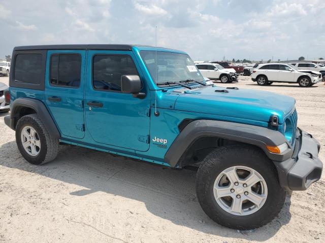 1C4HJXDN5LW330460 - 2020 JEEP WRANGLER U SPORT TEAL photo 4