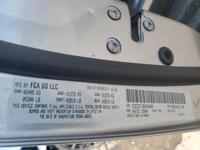 2C3CDZFJ9GH248960 - 2016 DODGE CHALLENGER R/T SCAT PACK GRAY photo 13