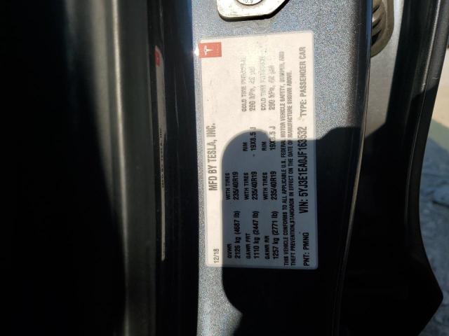 5YJ3E1EA0JF163532 - 2018 TESLA MODEL 3 გრაფიტი ფოტო 12
