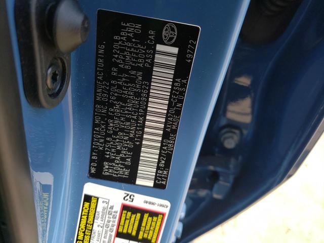 4T1G11AK1PU099623 - 2023 TOYOTA CAMRY SE NIGHT SHADE BLUE photo 12