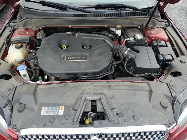 3LN6L5F91HR607519 - 2017 LINCOLN MKZ RESERVE წითელი ფოტო 11