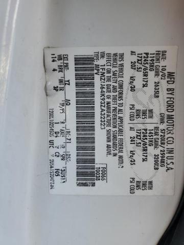 1FMZU64K93ZA32323 - 2003 FORD EXPLORER EDDIE BAUER WHITE photo 13