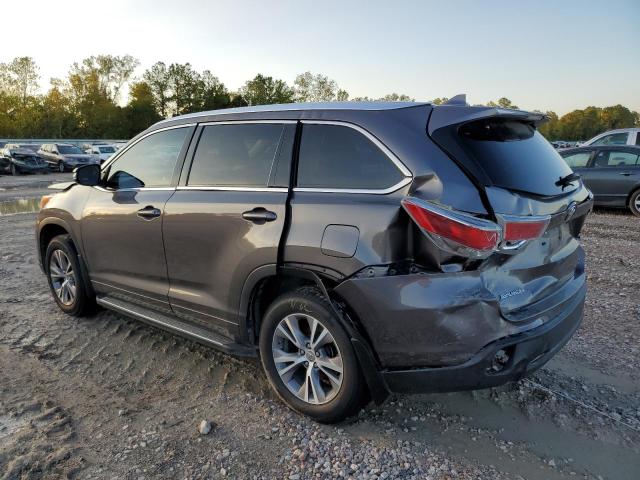 5TDKKRFH6ES012386 - 2014 TOYOTA HIGHLANDER XLE GRAY photo 2