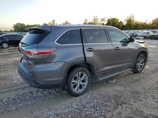 5TDKKRFH6ES012386 - 2014 TOYOTA HIGHLANDER XLE GRAY photo 3