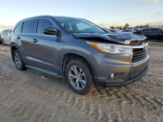 5TDKKRFH6ES012386 - 2014 TOYOTA HIGHLANDER XLE GRAY photo 4