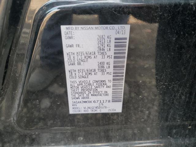 5N1AR2MM3DC671178 - 2013 NISSAN PATHFINDER S Qara foto 13