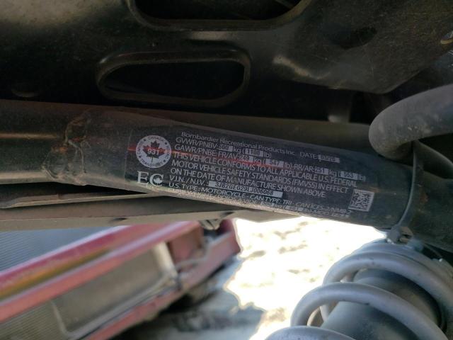 3JB2GEG29LJ006068 - 2020 CAN-AM RYKER RALLY EDITION BLACK photo 10