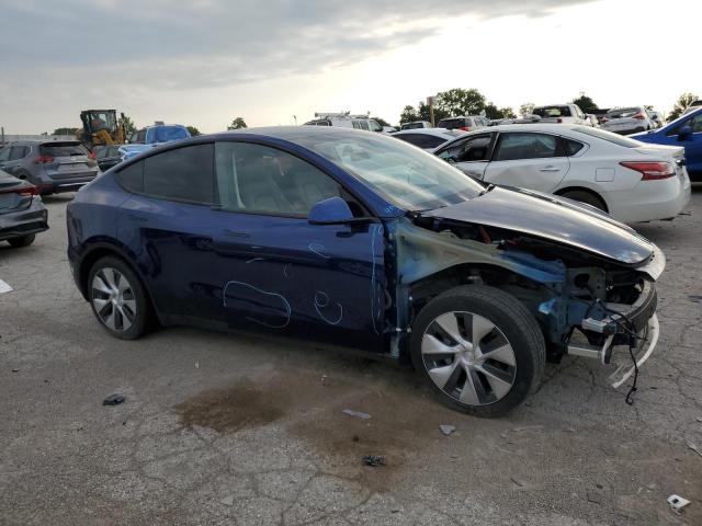 7SAYGAEE2NF362819 - 2022 TESLA MODEL Y 蓝色 照片 4