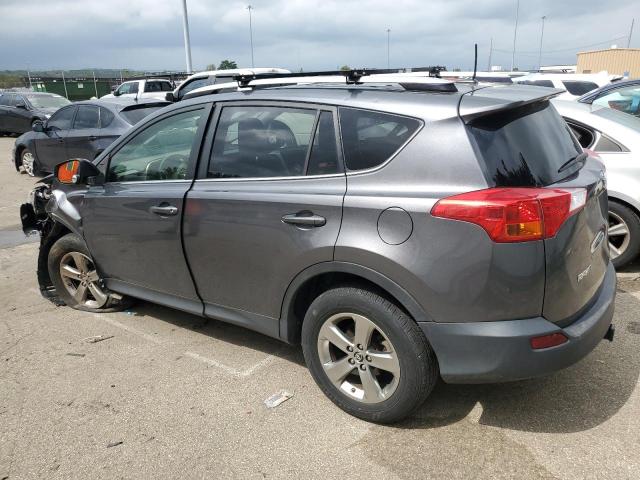 JTMRFREV0FD129131 - 2015 TOYOTA RAV4 XLE GRAY photo 2