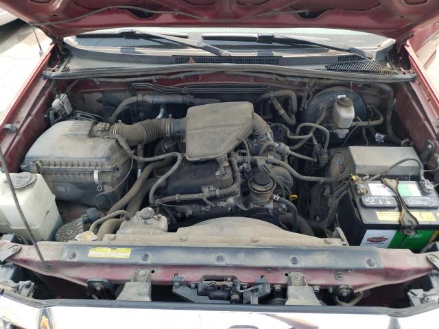 5TETX22N66Z151883 - 2006 TOYOTA TACOMA ACCESS CAB წითელი ფოტო 11