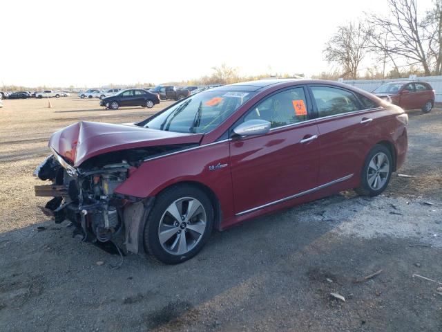 KMHEC4A48CA030914 - 2012 HYUNDAI SONATA HYBRID RED photo 2