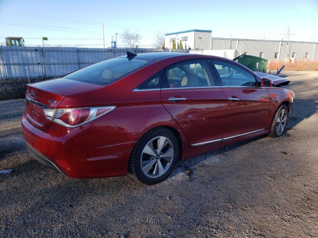 KMHEC4A48CA030914 - 2012 HYUNDAI SONATA HYBRID RED photo 4