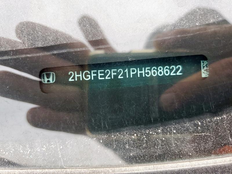 2HGFE2F21PH568622 - 2023 HONDA CIVIC LX BLACK photo 13