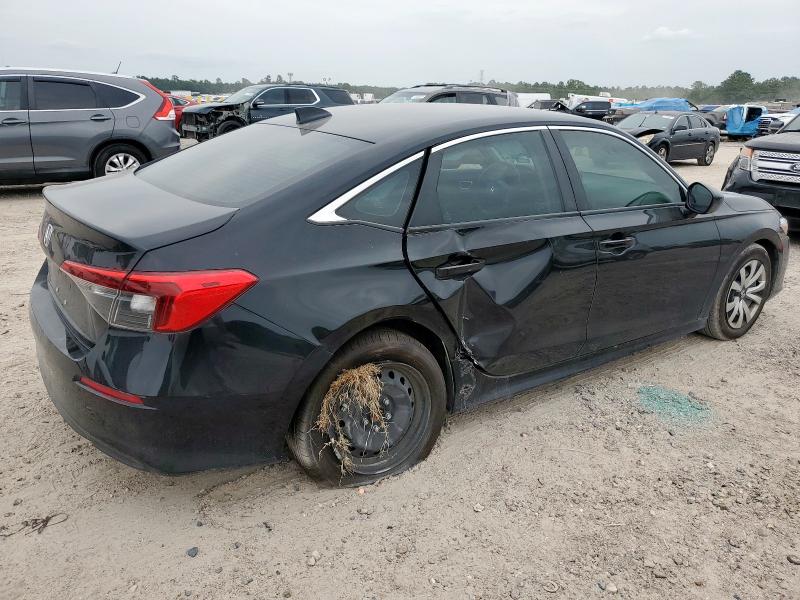 2HGFE2F21PH568622 - 2023 HONDA CIVIC LX BLACK photo 3
