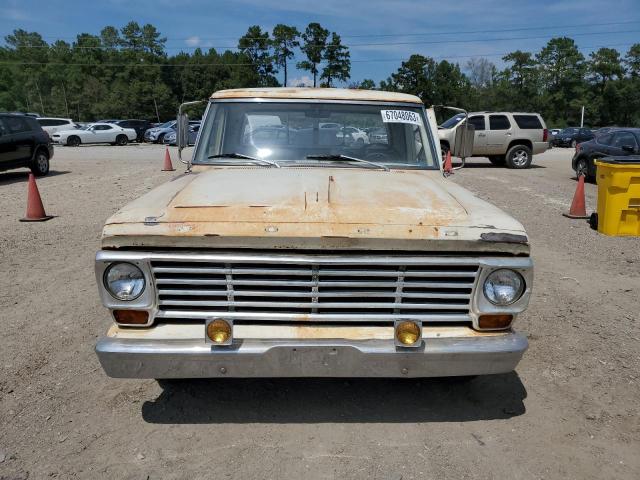 F10YCA84248 - 1967 FORD F100 CUSTM WHITE photo 5