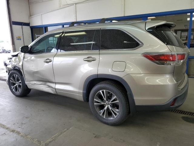 5TDJKRFH9GS346278 - 2016 TOYOTA HIGHLANDER XLE ბეჟი ფოტო 2