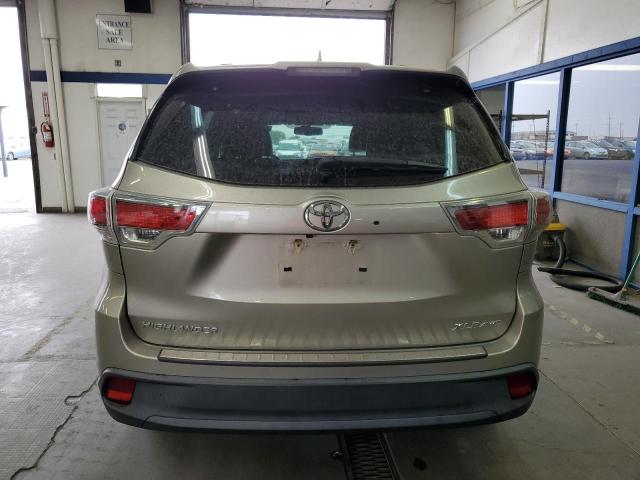 5TDJKRFH9GS346278 - 2016 TOYOTA HIGHLANDER XLE ბეჟი ფოტო 6