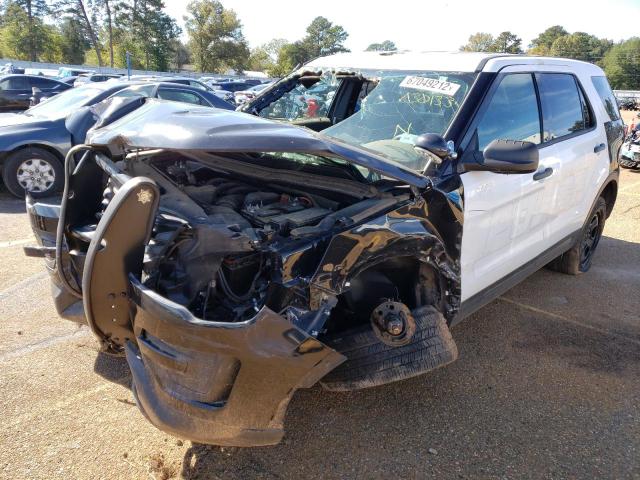 1FM5K8AR0KGA30133 - 2019 FORD EXPLORER POLICE INTERCEPTOR TWO TONE photo 2