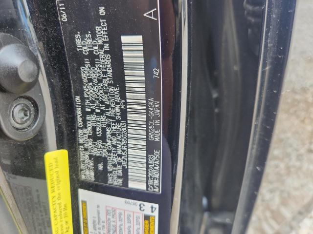 JTEZU5JR7B5028031 - 2011 TOYOTA 4RUNNER SR5 შავი ფოტო 12