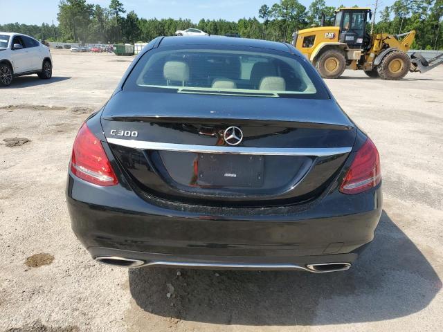 55SWF4JB9HU208115 - 2017 MERCEDES-BENZ C 300 BLACK photo 6
