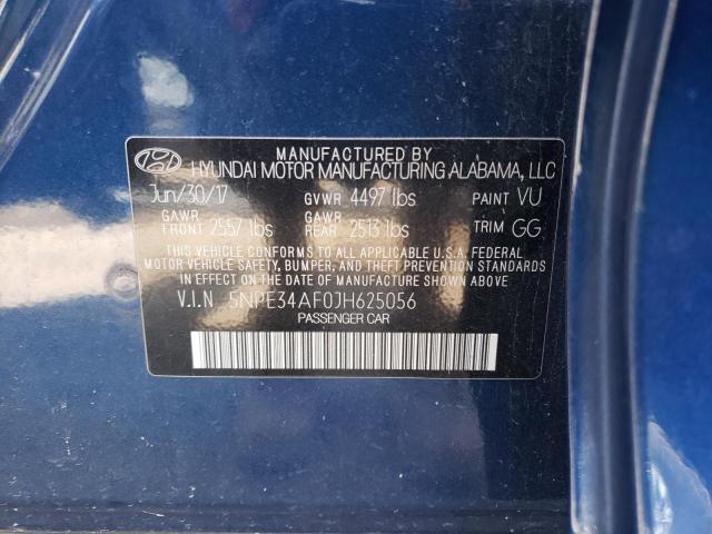 5NPE34AF0JH625056 - 2018 HYUNDAI SONATA SPORT BLUE photo 13